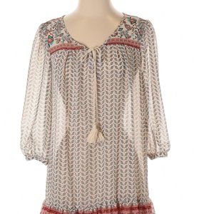 M Tunic Sheer Boho Dress